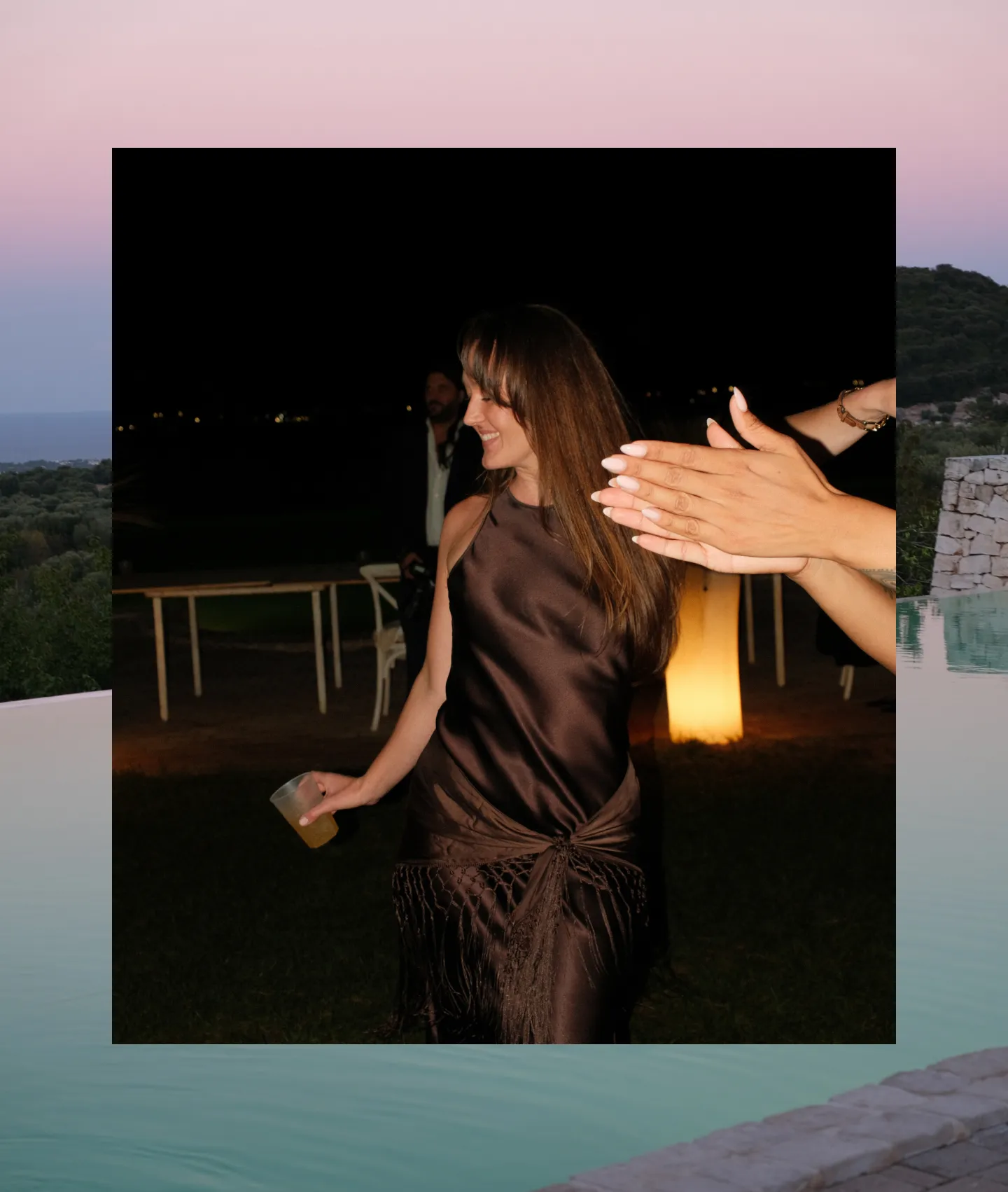 Sofia Bågenholm on a summer evening in Italy